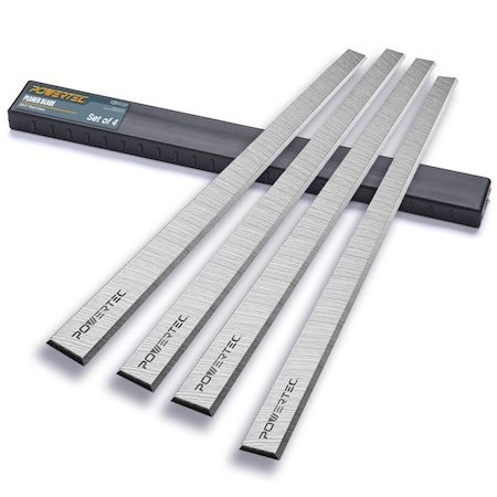 Powertec 12 in. HSS Planer Blades Replacement for Delta 22-547 22-540 TP300, 4PK 12810DD